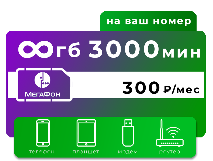 Тариф Мегафон 300